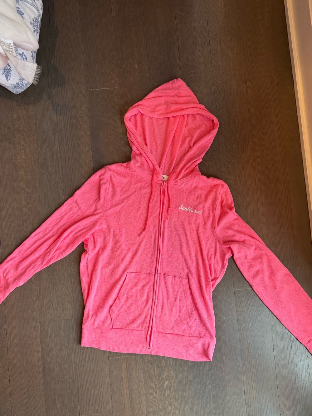 PINK Victoria's Secret Bright Pink Women’s Zip Hoodie